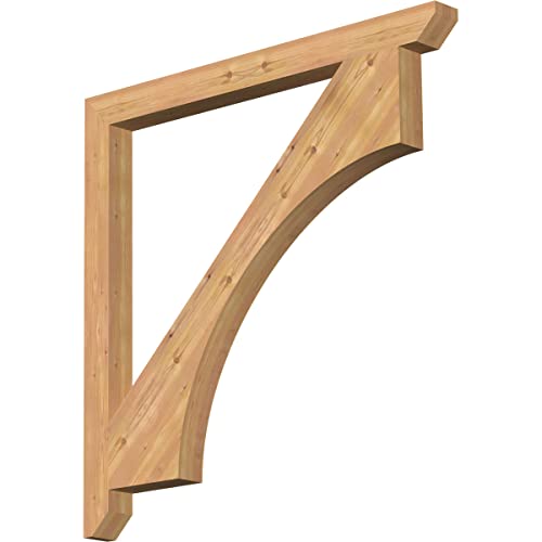3 1/2"W x 46"D x 46"H Westlake Slat Smooth Bracket, Western Red Cedar