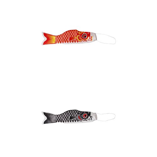 2 Stück 100 Cm japanischen karpfen flagge karpfen banner luftsack machen für die fische koinobori seeigelfisch wind wimpel muticolor fisch, Rot + Schwarz 2 Stück 100 Cm japanischen karpfen flagge karpfen banner luftsack machen für die fische koinobori seeigelfisch wind wimpel muticolor fisch, Rot + Schwarz