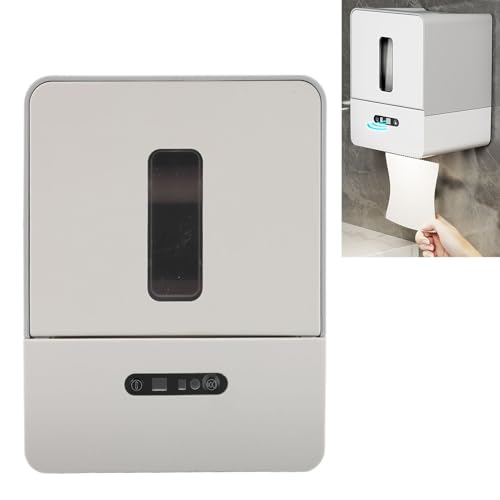 Distributore di Asciugamani di Carta Automatica, Distributori di Tessuti a Monte a Parete di Grande capacità, Distributore di Asciugamani di Carta Elettrica Intelligente con Luce