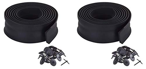 M-D Building Products 3723 M-D 0 Bottom Garage Door Sealer, 2 in W X 9 Ft L X 1 in H, Black (Two Pack)