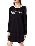 Triumph Lounge Me Cotton Sleepshirt NDK 02LSL Black 42