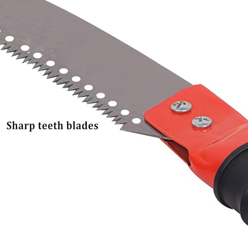 Image of Garden Pruning Saw | Tree Pruner With Extendable Pole Fixing Slot | Hand Tools For Remove Unwanted Branches In Your Garden, Hand-powered | With Rubber Grip Handle - 1Ps