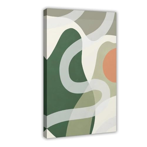Portrait abstrait impression sur toile boho décoration haut de gamme grand format