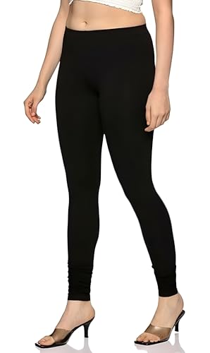 Image of Women's Stretchable Leggings Combo Pack (Black, White)