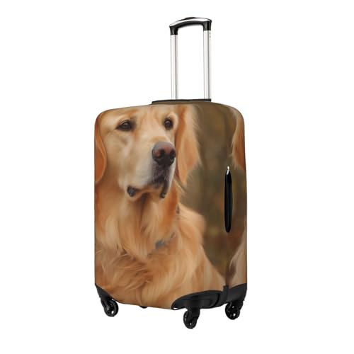 Travel Luggage Covers For Suitcase, Golden Retriever Elastic Suitcase Protector Washable Anti-Scratch Suitcase Baggage Cover Luggage Protector Fits 18-32 Inch Luggage2