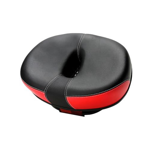 Saddle de Bicicleta: colchón Grande sin Nariz Confort | Asiento Reflectante Transpirable Transpirable | Gruesa Silla de Bicicleta Anti -Antichoc | Cojín de Bicicletas para Ciclismo de montaña