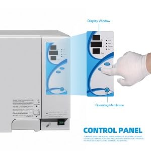 Miniatura 4 de 23L 1100W esterilizador automático de vapor de autoclave de alta presión de la clase N 304 de acero inoxidable esteriliza el equipo