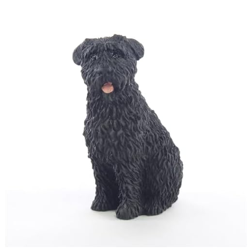 Conversation Concepts Bouvier Des Flandres Miniature Dog Figurine - Uncropped Ears