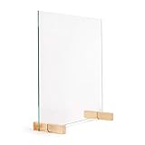✅ KRATZUNEMPFINDLICH - Anders als Plexiglas-Scheiben, bleibt diese Glas-Trennwand frei von virus-beherbergenden Kratzern und unansehnlich trüben Stellen