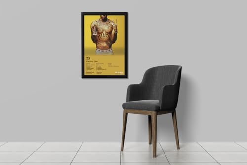 Image of BLINKART Central CEE- 23 Wall Photo Frames | Wall Art for Bedroom, Living Room, Studio or Office | Album Cover Print with Spotify Song Link QR Code | Gift for Fans - 8x12 In