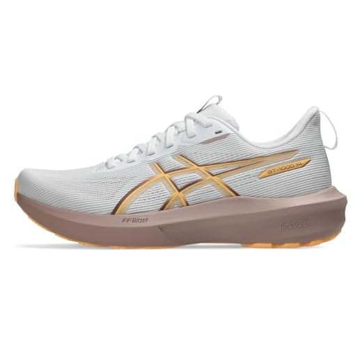 ASICS Tênis feminino Gt-1000 14, Branco/vermelho rublo, 34