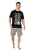 Produktbild MINIONS Schlafanzug Herren Kurz, Pyjama Herren Kurz, Lustige Geschenke, S-3XL (Schwarz, L)
