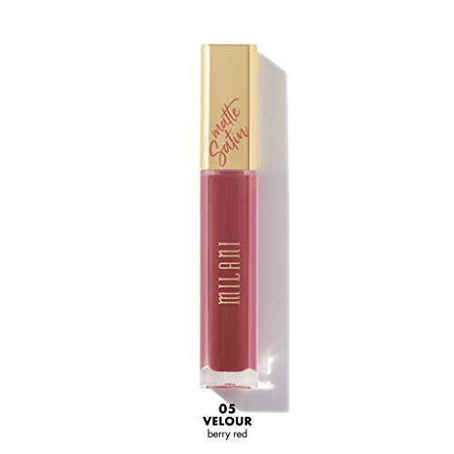 Milani Amore Satin Matte Lip Crème - Velour (0.22 Fl. Oz.) Cruelty-Free Nourishing Lip Gloss With A Soft, Full Matte Finish #TOP1