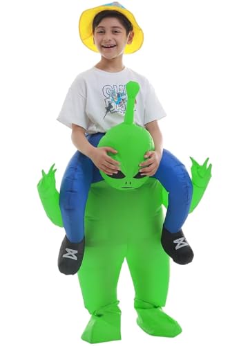 Double Couple Inflatable Alien Costume Halloween Blow up Costumes for Kids