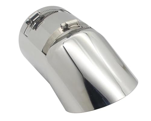 Tuyau d'échappement voiture en inox avec silencieux universel grand diamètre 96 mm