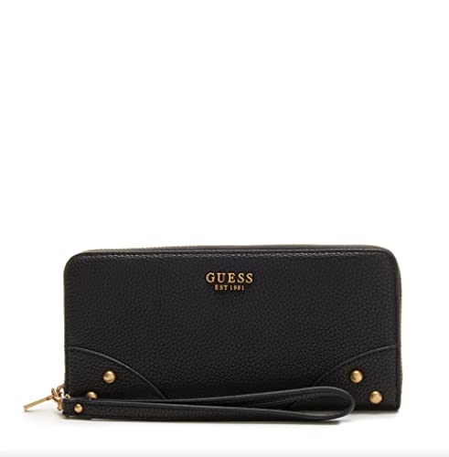 Portafoglio Donna Zip Around GUESS élégant compagnon de voyage et de soirées citadines noir