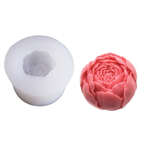 zaoalife Rose Flower Candle Molds 3D Flower Craft Art Silicone Mould Rose Soap Candle Wax Melt Silicone Mould Chocolate Mousse Cake Mould Home Decoration