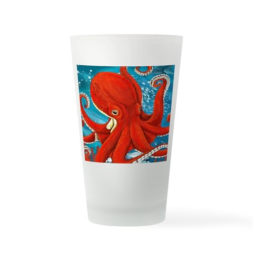 CafePress Octopus Painting Pint Glass, 16 oz. Drinking Glass