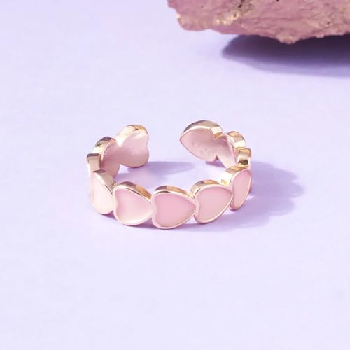 Image of SALTY Anti Tarnish Finger Ring for Women | Adjustable Fancy Jewellery Design | Fashion Accessories for Girls | Minimal Jewelry | Gift for Diwali, Christmas, Marriage, Birthday