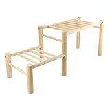 Hühnersitzstange – Holz 63x27x23cm | Küken-Raststandspielzeug | Hölzerne -Trainingsstange Und Stützstange | Robustes Geflügel-Spielstudio Für Den Täglichen Gebrauch In Hühnerställen, Gärten Un
