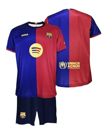 FC Barcelona Primera Equipación Niños Temporada 24/25 Conjunto, Camisa, Unisex niños, Blaugrana, 6 años | Ya disponible en tu tienda friki favorita! En mundofriki.es!