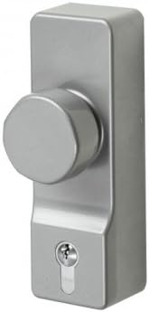 302-EC-SE - Exidor - Knob Operated - Outside Access Device (OAD) With Euro Cylinder - Silver