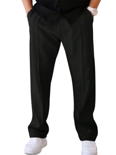 Men's Pants Men's Drawstring Loose Fit Straight Leg Casual Pants Casual