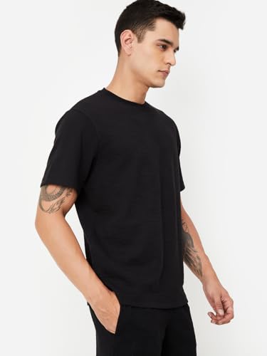 Image of Max Men's Solid Regular Fit T-Shirt