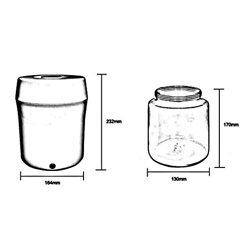 Pdgjg Maker Machine With Yogurt Containers Glass Jars - Automatic Electric Easy Yogurt Maker Machine (Color : Yellow) #TOP1