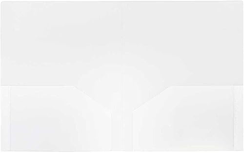 Miniatura 52 de JAM PAPER Heavy Duty Plastic Two Pocket Extra Tough School Folders - Blue - 6/Pack