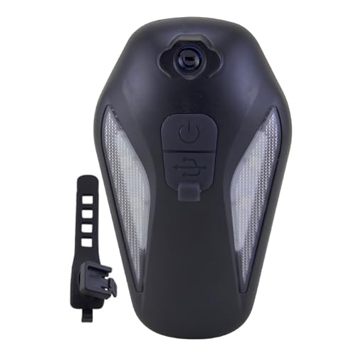 Luz trasera para bicicleta recargable impermeable con modos ajustables y proyector de advertencia