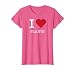 I Heart Plants, I Love Plants T-Shirt, Women, Pink Heather, X-Small