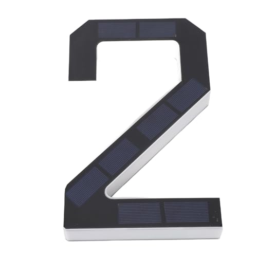 Número de casa solar LED con luz de detección automática e impermeable 3