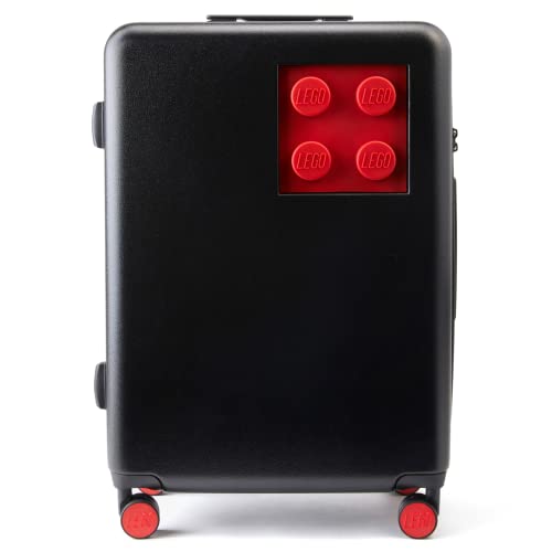 Valise LEGO Brick 2x2 Urban Trolley 24'' en noir et rouge brique