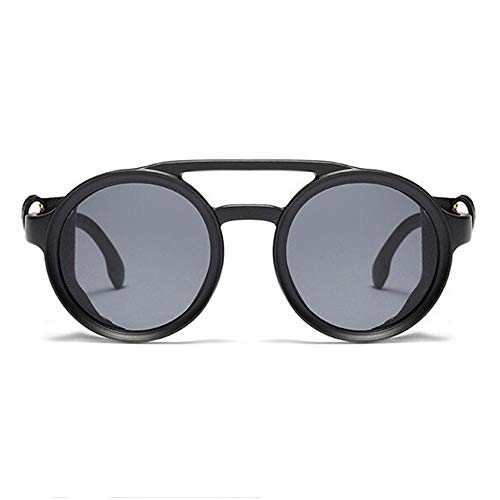 Image of Retro Vintage Black Round Flap Unisex Sunglasses (VI-SG-95517-C4) - Pack of 1