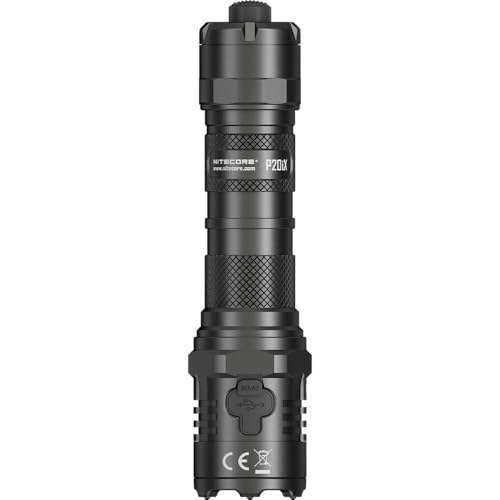 Image of Nitecore P20iX Tactical Flashlight, 4000 Lumen USB-C Rechargeable High Lumen Super Bright with LumenTac Organizer