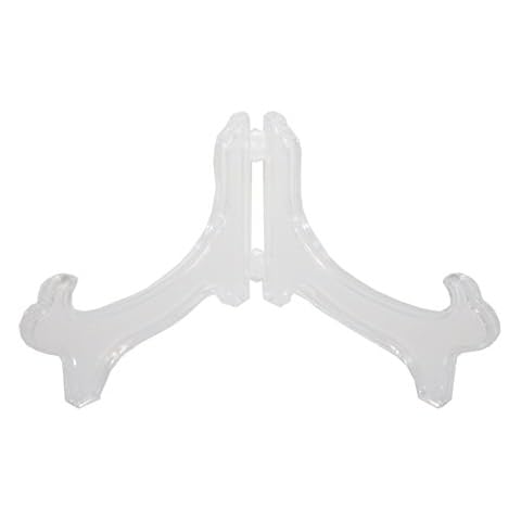 Artliving Display Stand Easel Bowl Stands for Display Large Deep Bowls, Platters and Deep Dishes Clear Cover