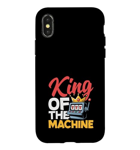 King of The Machine Slot Casino Gambling Jackpot Vegas Coque pour iPhone X/XS