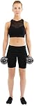 Sunny Health & Fitness Adjustable 33 LB Dumbbell Set with Carry Case, Space Saver, Secure Quick-Lock, Anti-Slip Steel Handle, Strength Training Equipment for Home Gym - NO. 014