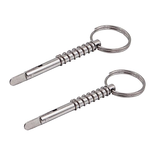 VOANZO Pasadores de Resorte Marino de Acero Inoxidable, 2 uds., 5x5mm, pasadores de liberación rápida de Acero Inoxidable 316, pasadores de Lengua de Barco para bisagras de Cubierta Superior de Barco