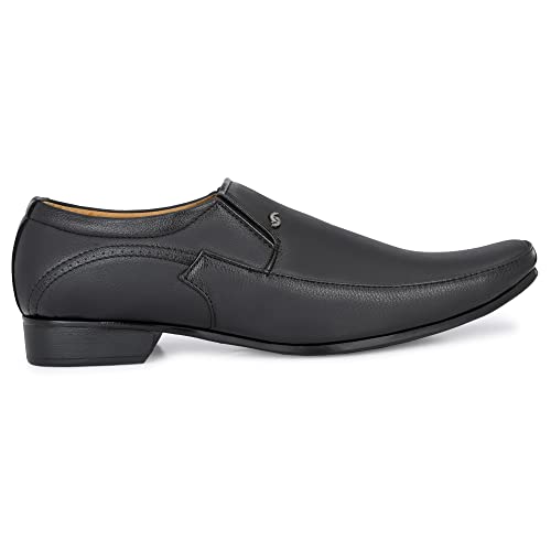 Image of Centrino Mens Formal Shoes |Slip-On Men's Formal Shoe | Stylish Non-Lace Design | Soft Cushioned Insole for Comfort | Perfect for Office & Formal Wear (20225)