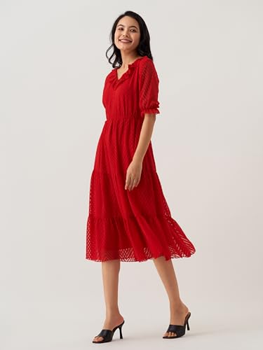 Image of AASK Dress for Women One Piece Kurta Set Tops Knee-Length Fit And Flare Dresses