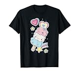 Soft ice cream with hearts, shooting stars and stars - comic design T-Shirt