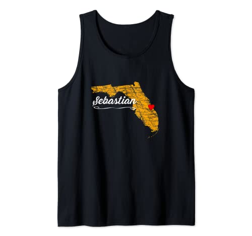 Ciudad de Sebastián | FLORIDA Vacation Souvenir - Gráfico Camiseta sin Mangas