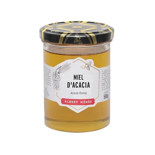 ALBERT MÉNÈS - Miel d’Eucalyptus d’Espagne - Miel Parfumé Pur sans Additifs - Produit de la Ruche - 100% Naturel - Origine Garantie - Bocal en Verre - Parfum Intense - 250g