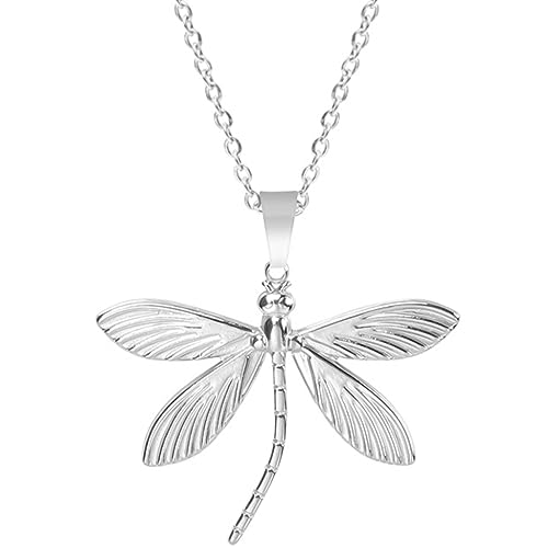 Jude Jewelers Stainless Steel Dragonfly Style Holiday Cocktail Party Statement School Class Pendant Necklace