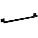 VELIMAX Premium Stainless Steel Single Towel Bar Contemporary Towel Rod Towel Rail for Bathroom Wall Mount Matte Black, 23.6-Inch