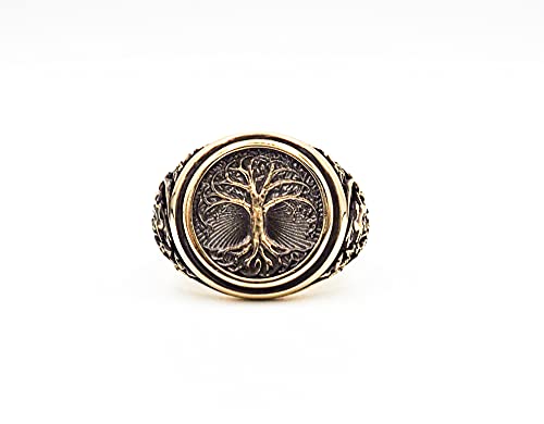 Tree of Life Ring Promise Brass Jewelry Br-1054