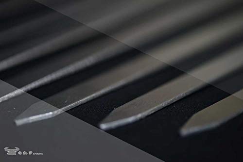 G & F Products Brazilian BBQ Skewers, Stainless Steel Kabob Sticks, 17-Inch Flat Blade, Heavy-Duty Hardwood Handles, Set of 8, Reusable, Commercial-Grade for Grilling Meat & Kebab, Outdoor Cooking