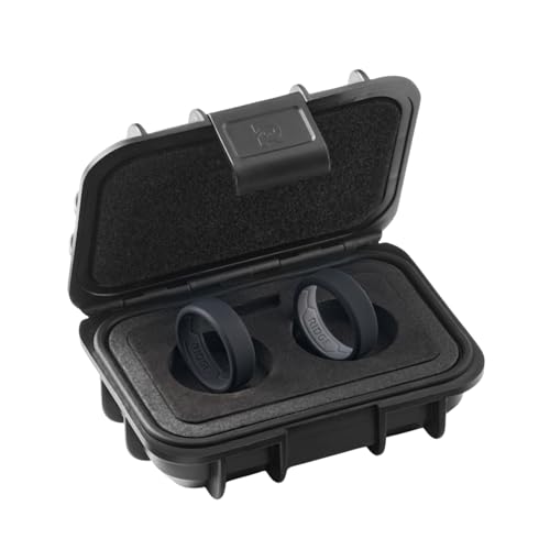 The Ridge Silicone Wedding Band for Men - Silicone Ring for Men - Beveled Edge, Dual Band Design - Mens Rubber Wedding Ring